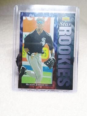 Upper Deck Star Rookies Michael Jordan Baseball Card - Black/Gray